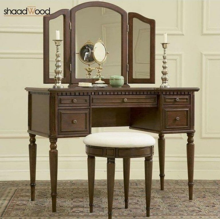 میز آرایش تک (همراه با آینه و صندلی)